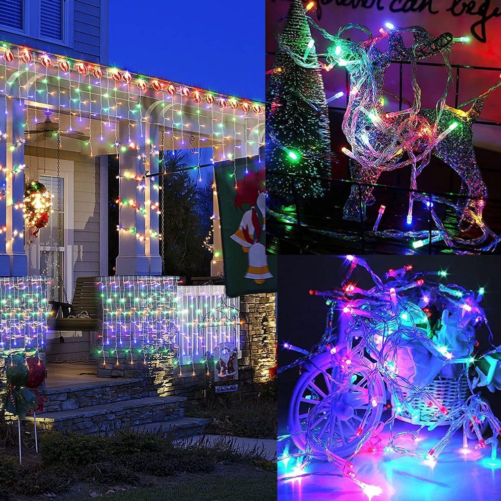 Cascada de Luces de Navidad 200 Leds Dosyu ICE200L RGB Multicolor 