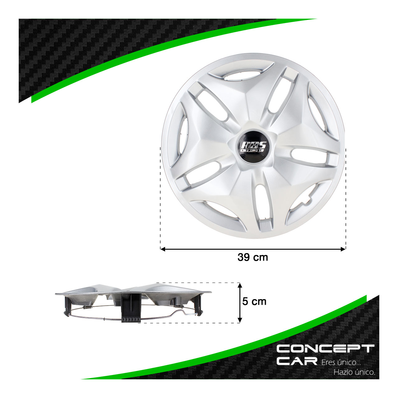 Juego 4 Tapones De Rin 14 Pulgadas Abs Clasico Universal