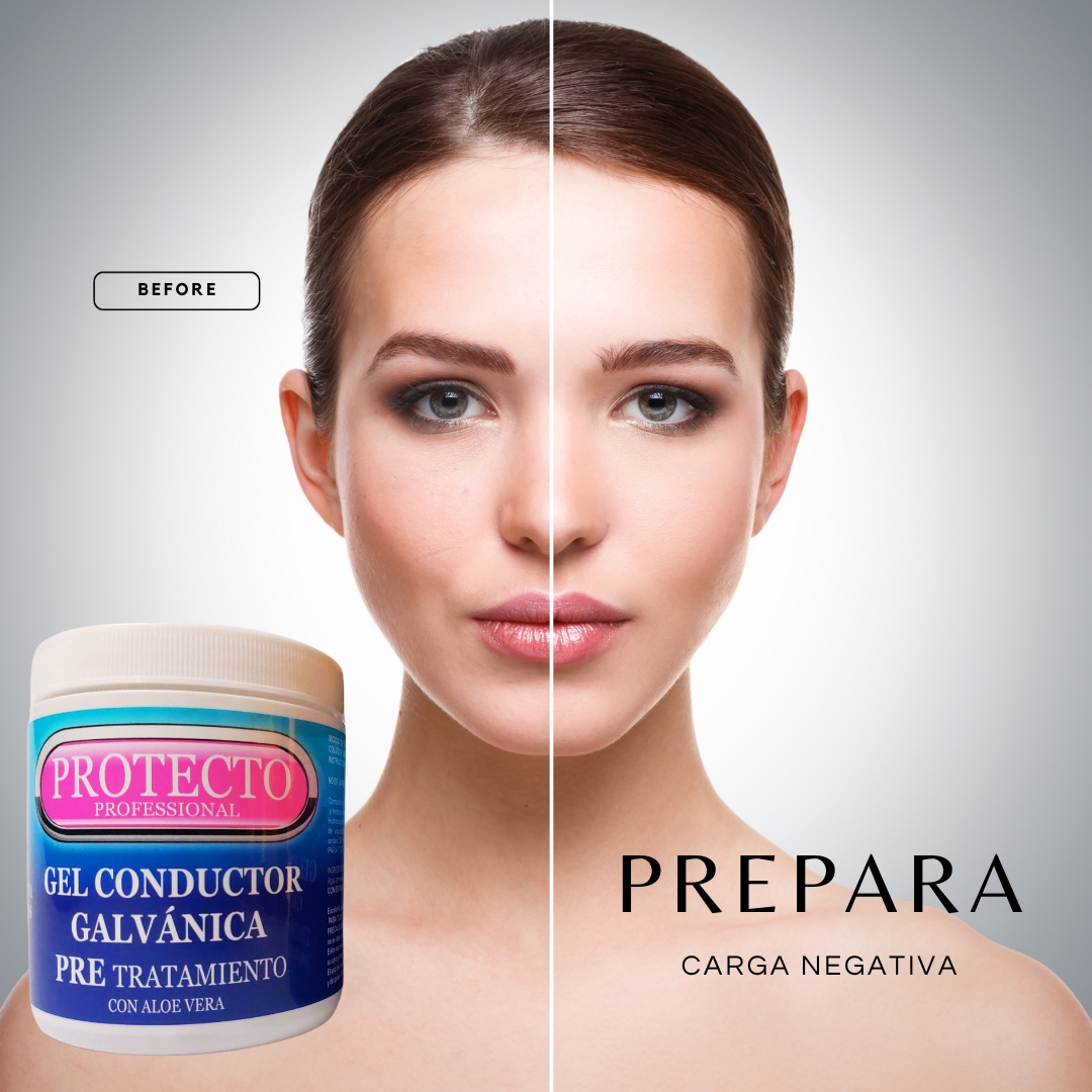 Kit Gel Facial Galvánica Compatible Nuskin Pre Y Tratamiento