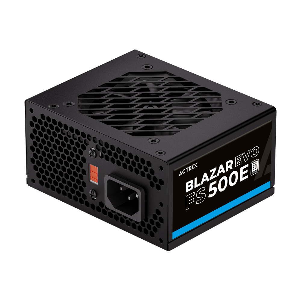 Fuente De Poder Slim Acteck 500w M-atx 24 Pin 2xsata Negro