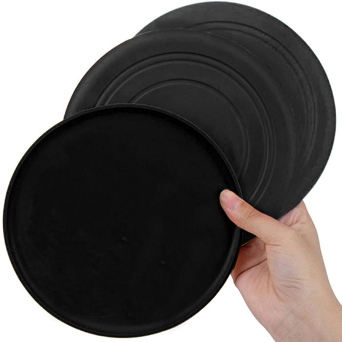 Discos para juegos en el patio MXYBL-004-1 4 Pzas Discos voladores Silicona Diámetro18 cm Negro, FlyBixBlack