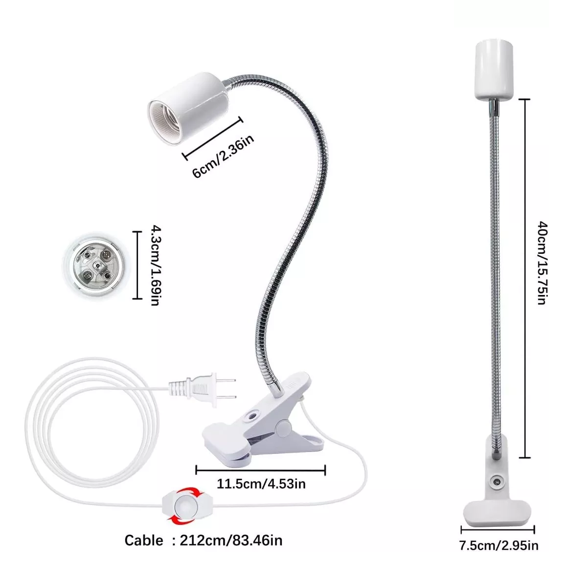 Lámparas De Calor Para Tortuga Reptiles Uva+uvb 2 Bombillas Blanco
