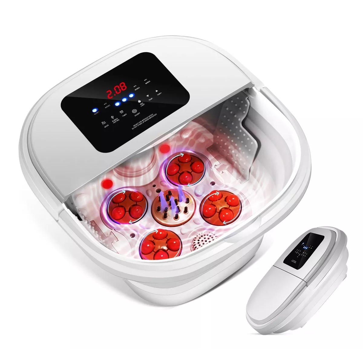 Tina De Masajeador Electrico Spa Para Pies Portatil Plegable