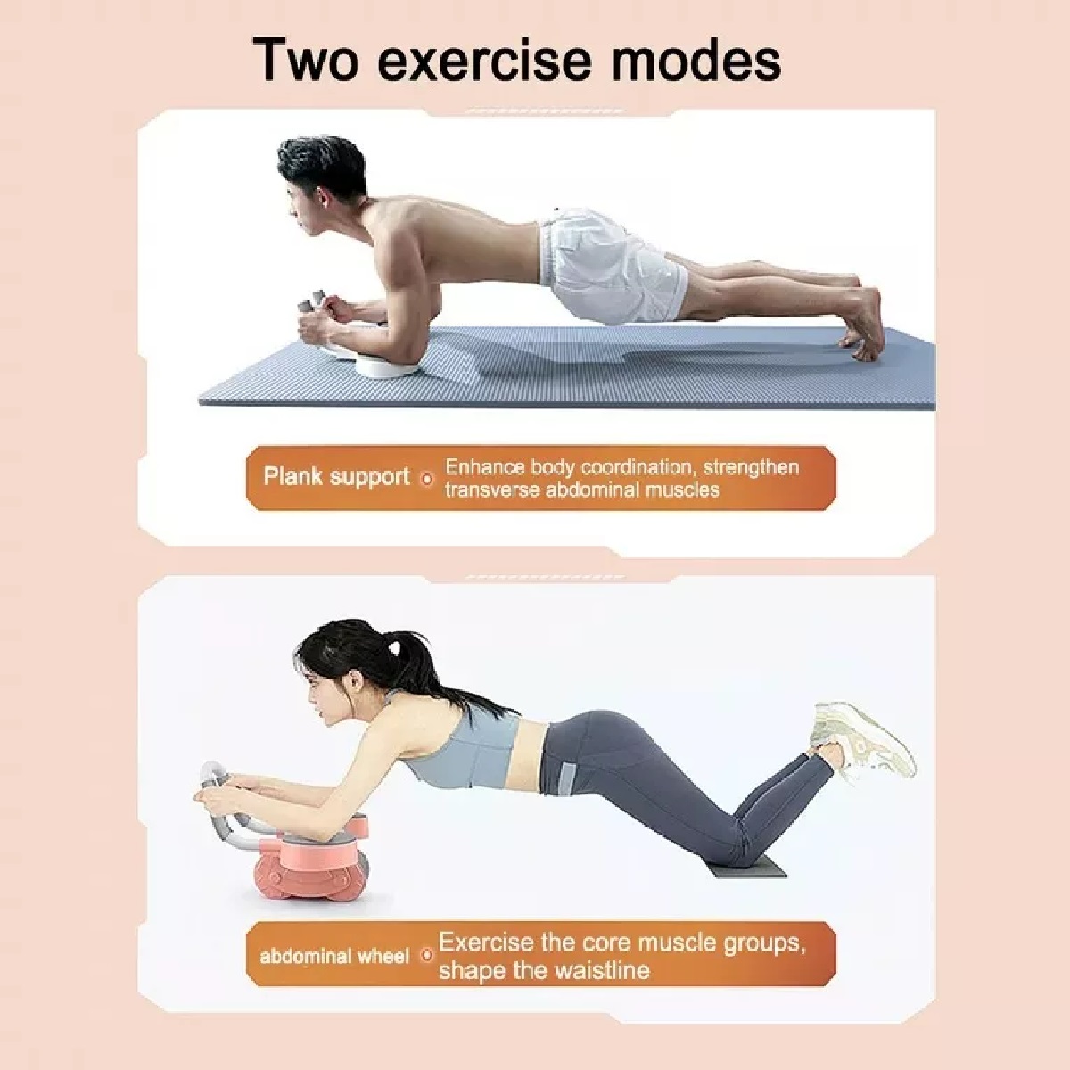 Rueda De Ejercicio Abdominal, Rodillo Abs, Con Temporizador