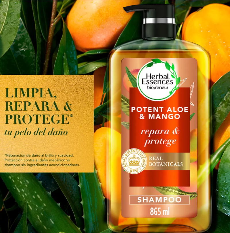 Shampoo Herbal Essences 681828 Bio Mango Protege y Repara 865 ml
