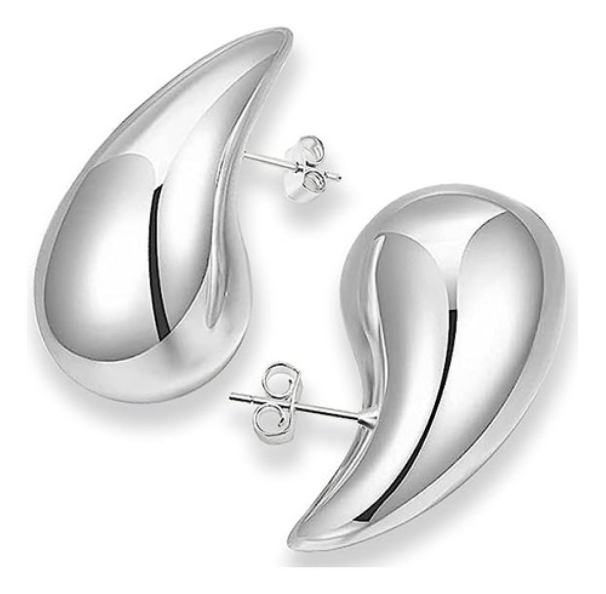 Aretes De Gota De Agua Para Mujer 1 par Plata