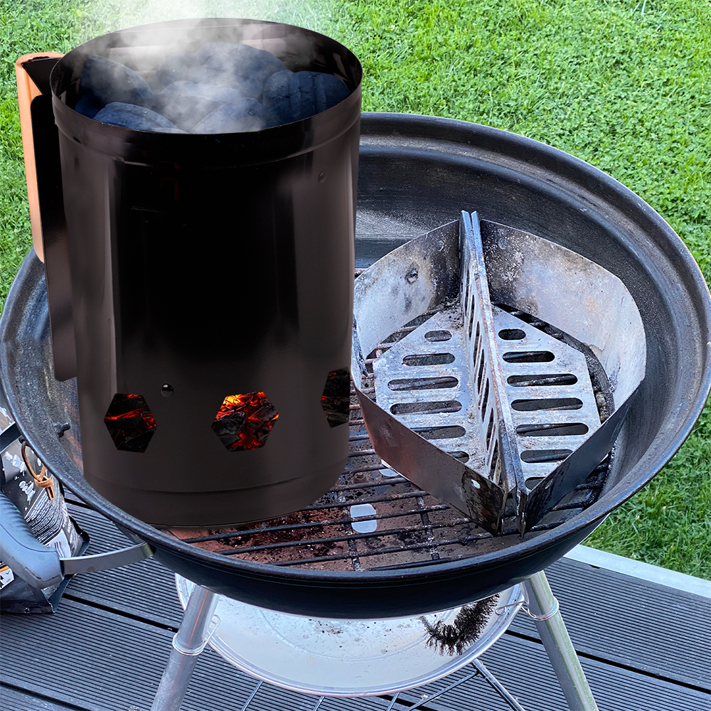 Encendedor de Carbón para asador, Parrillas y Chimenea Hikeo