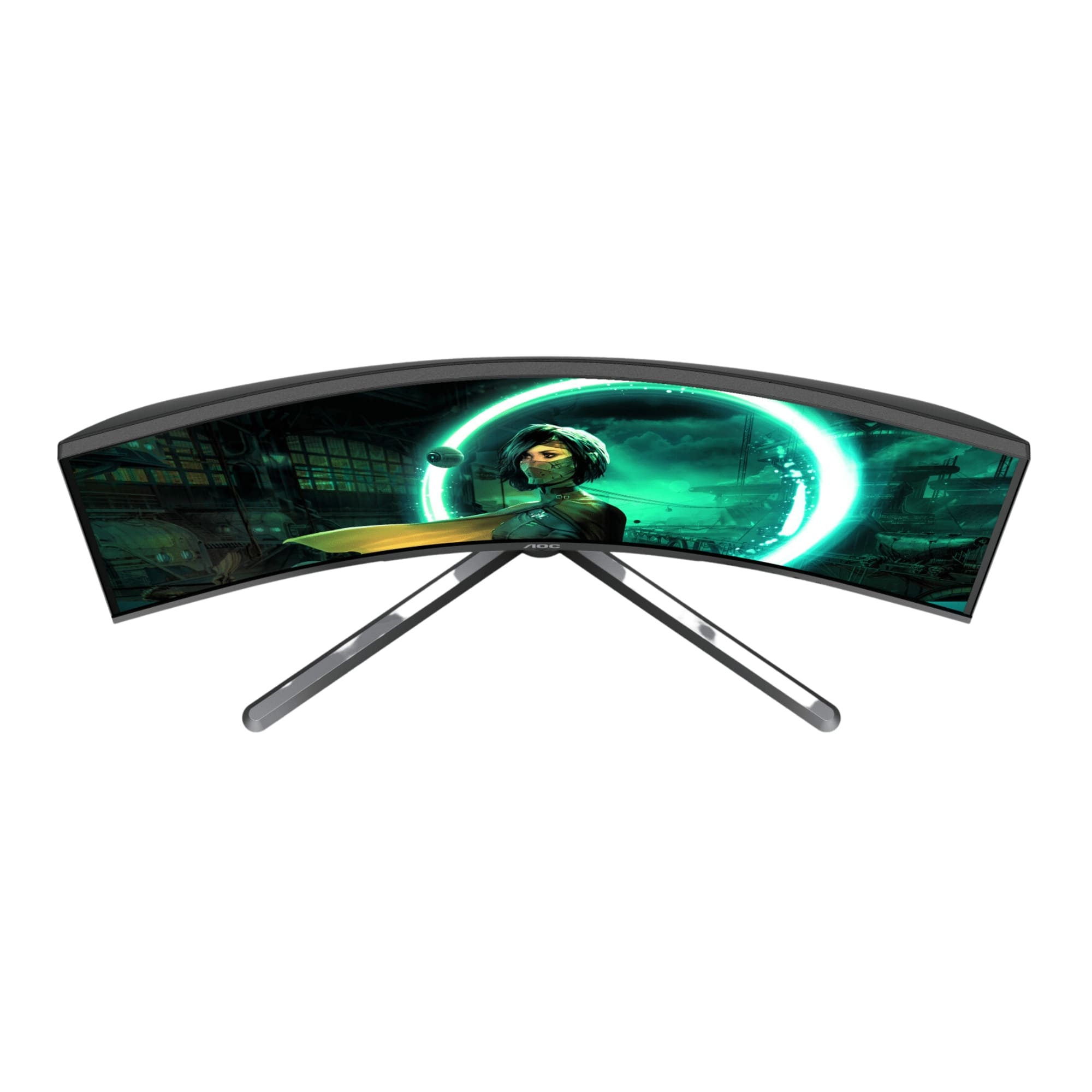 Monitor LED Curvo de 32'' AOC Gaming C32G3E, Full HD 1920X1080, VGA/HDMI/DisplayPort, 165 Hz, 1 ms, Negro