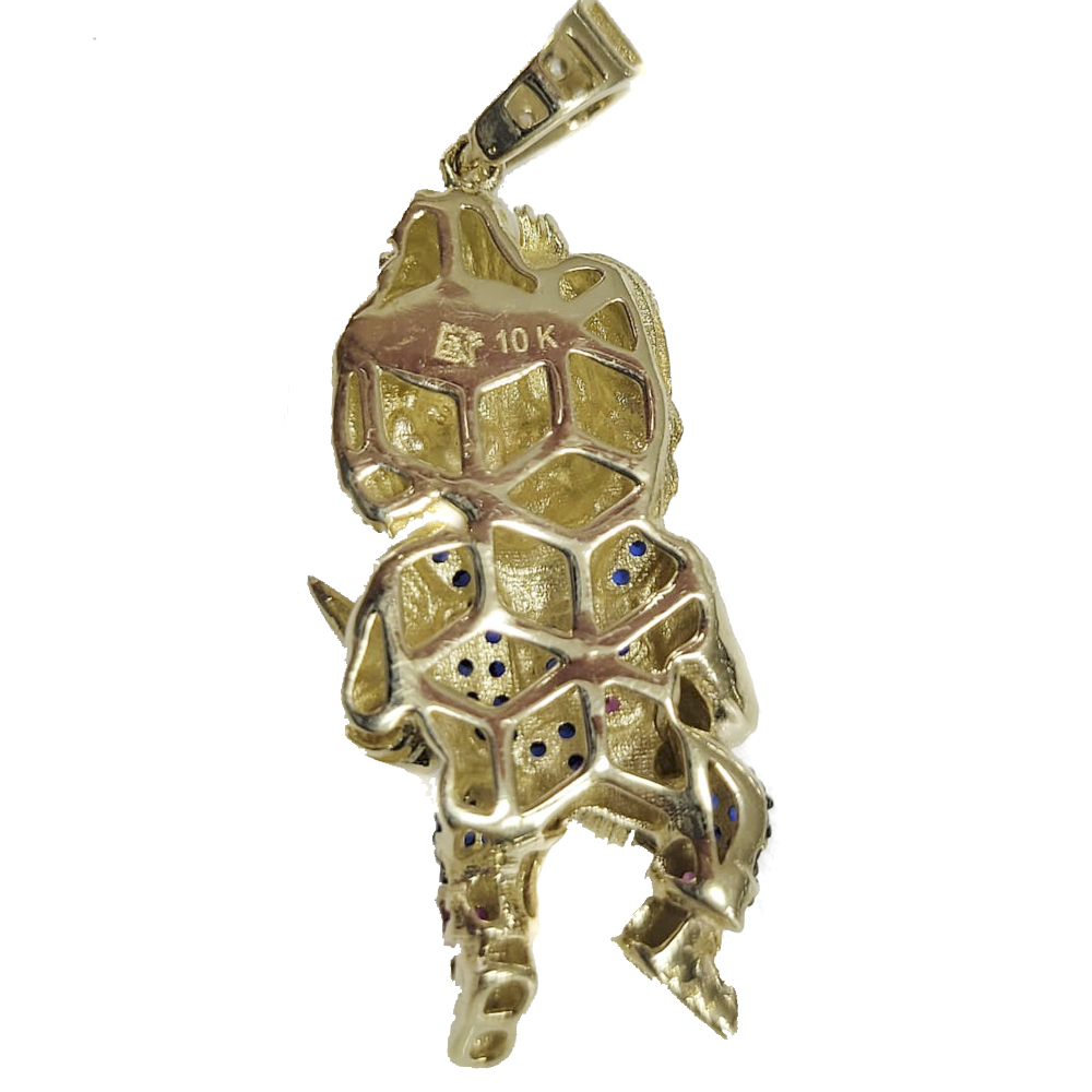 Dije De Chuky De Oro 10k Con Zirconia Suiza