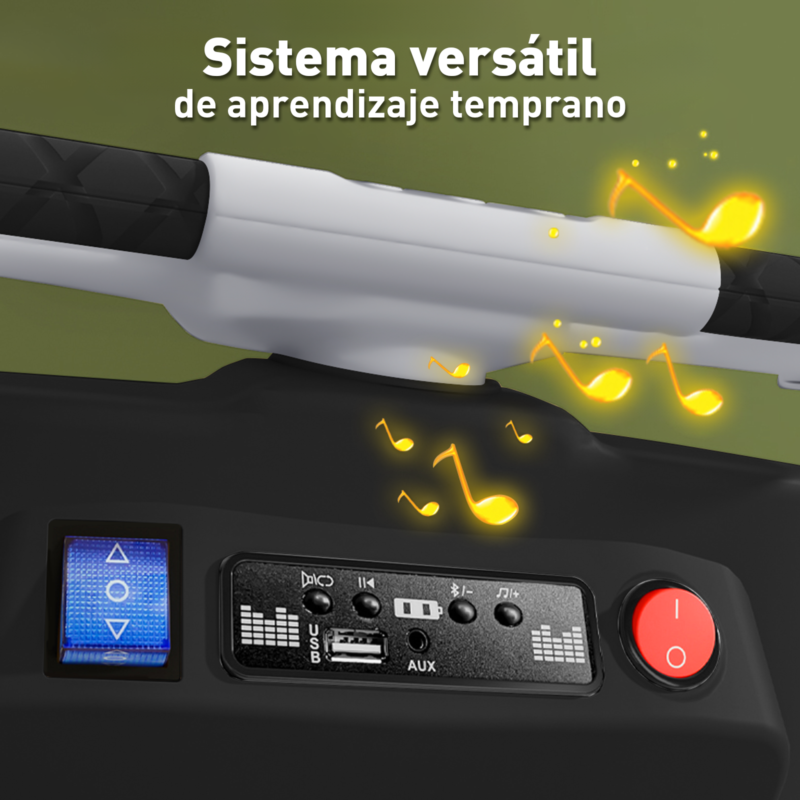 Mini Moto Eléctrica Vintage Infantil Honey Whale BDQ-916 Gris