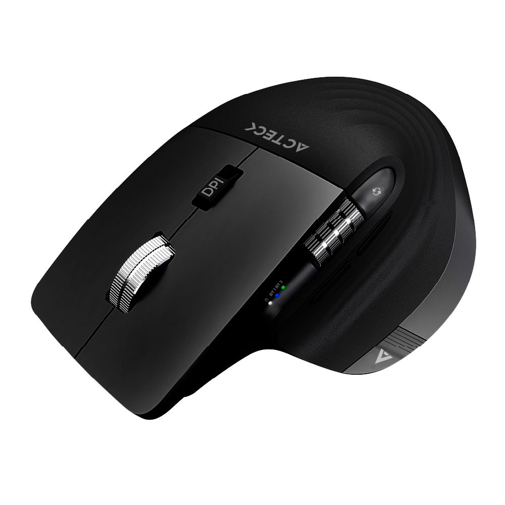 Mouse Ergonómico Acteck Profesional 2 Modos Bluetooth Mi780 Negro