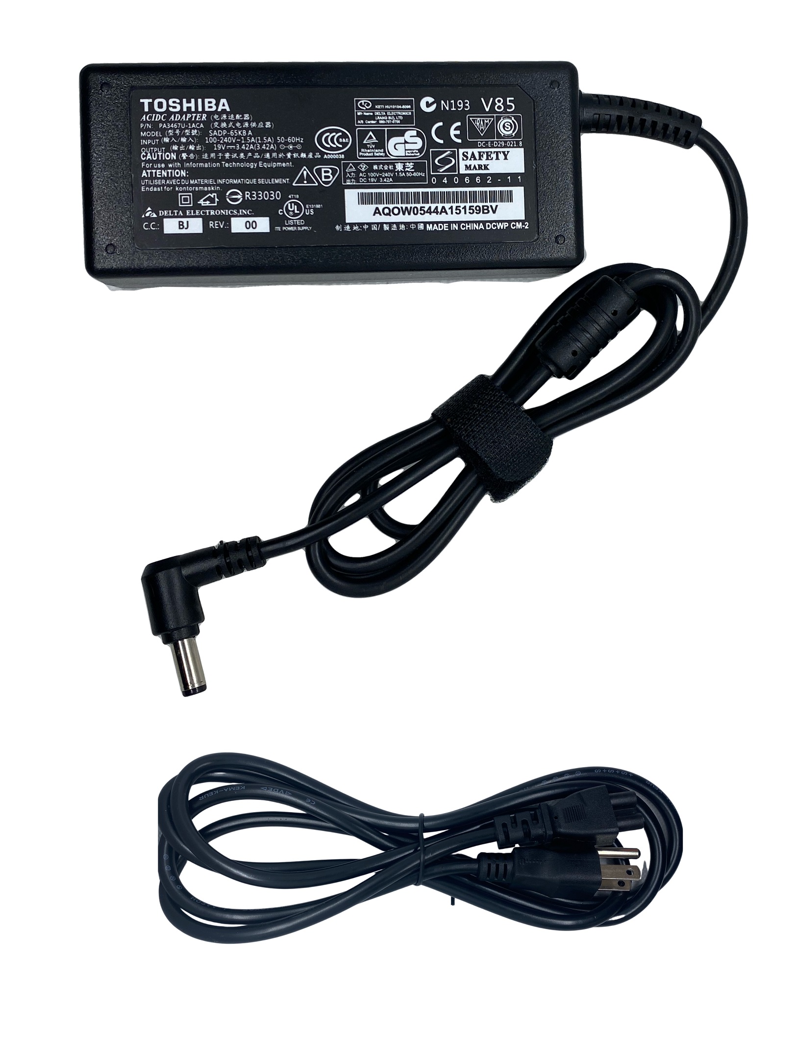 Cargador Para Laptop Toshiba 19v 3.42a Plug 2.5mm X 5.5mm