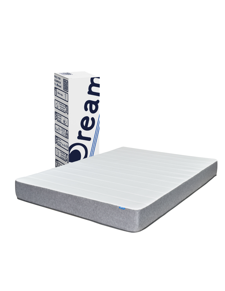 Colchón en caja uDream Modelo Smart con Memory Foam Queen Size .