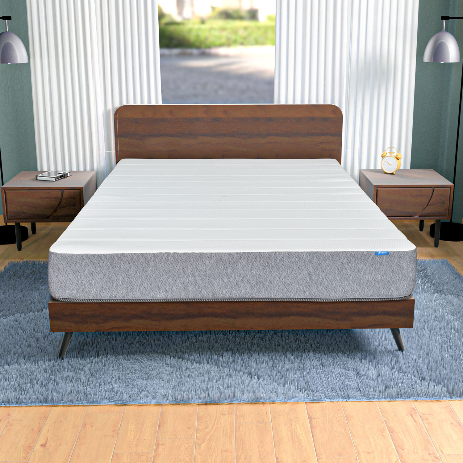Colchón en caja uDream Modelo Smart con Memory Foam Queen Size .