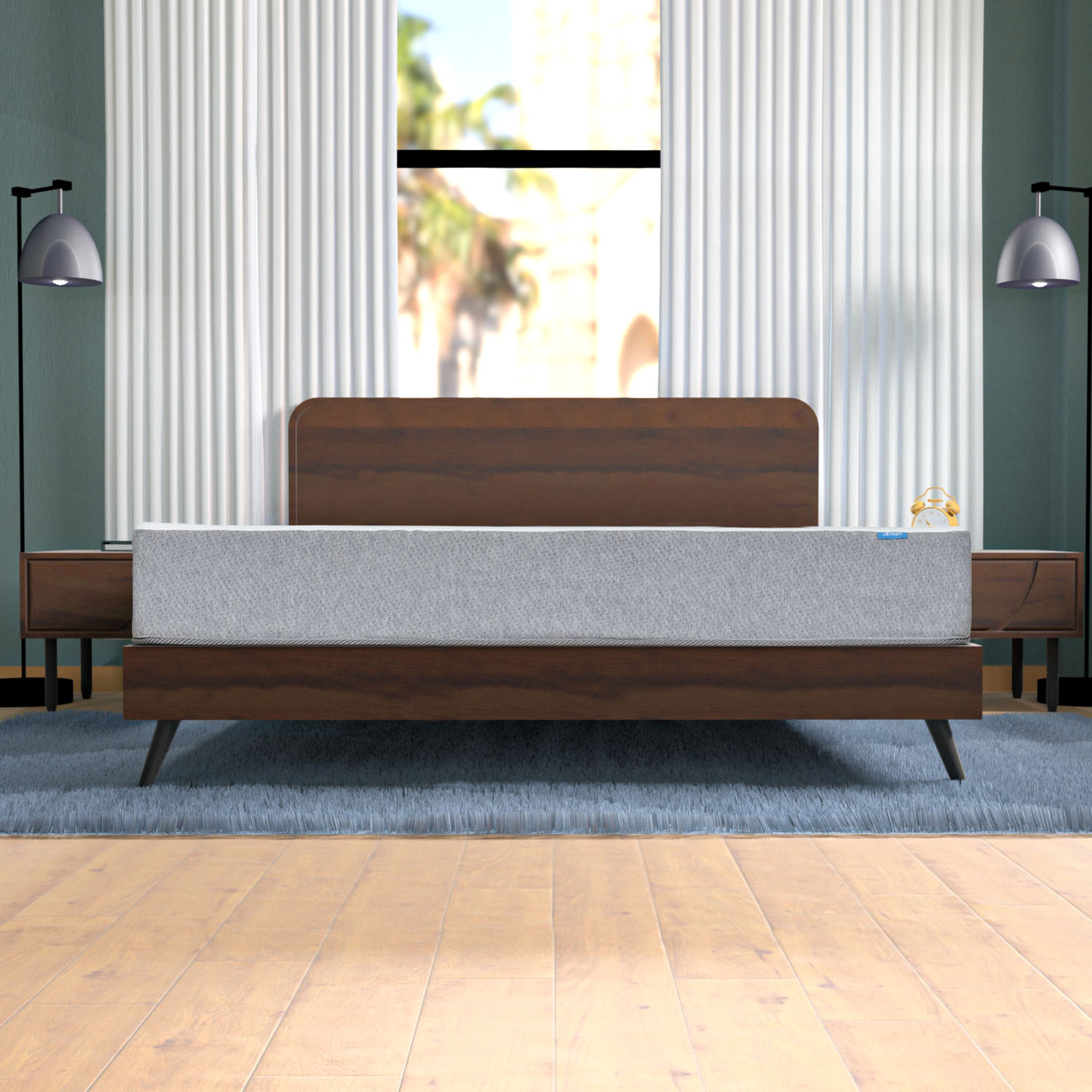 Colchón en caja uDream Modelo Smart con Memory Foam Queen Size .