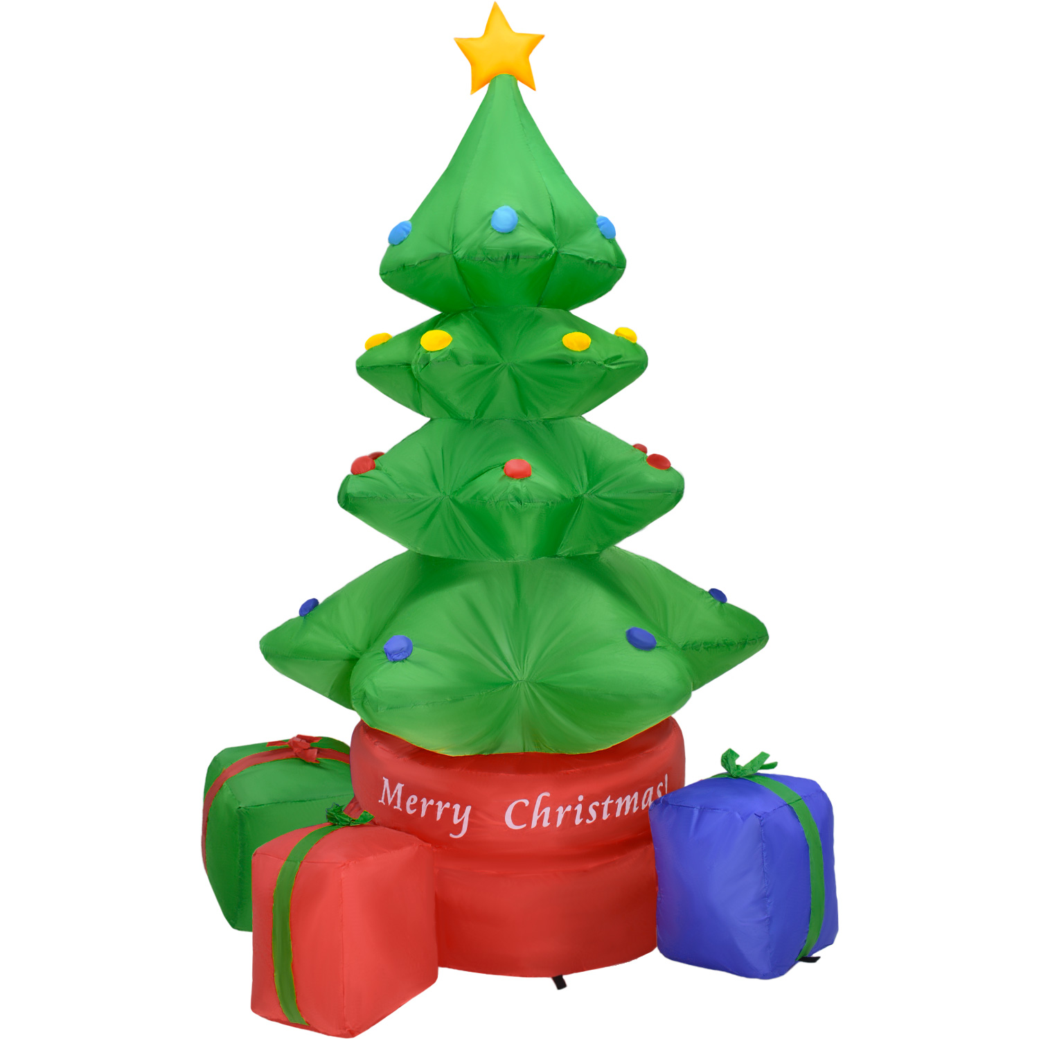 Inflable Navidad Arbol Giratorio 360 2.2m Decoracion Led