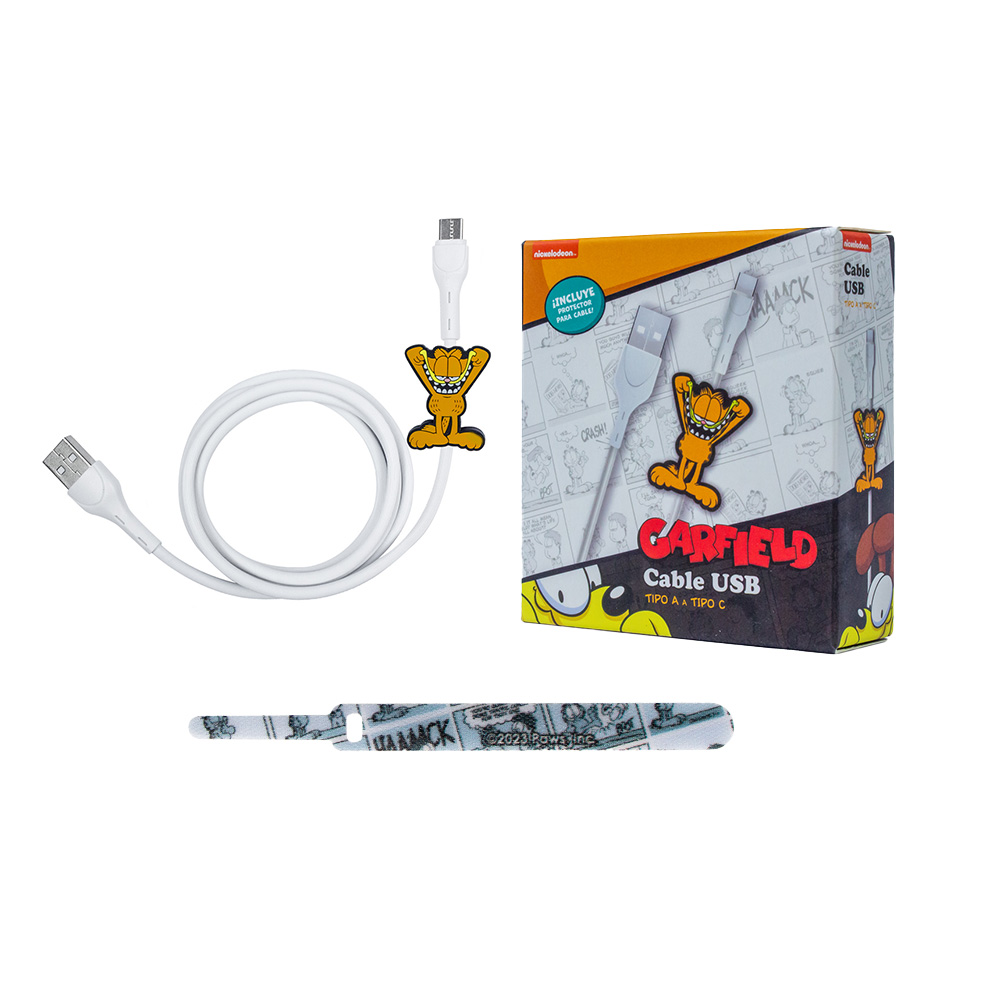 Cable USB a Tipo C - Garfield - Geek Industry