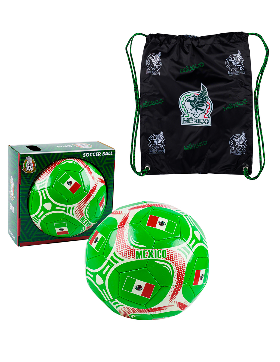Set de Balón tamaño 5 y Mochila tipo Morral de la Selección Mexicana