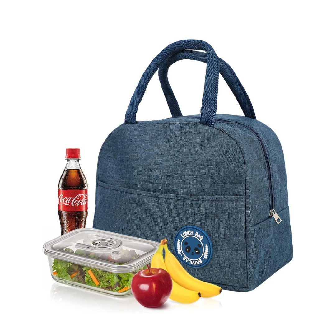 Lonchera, bolsa del almuerzo, Gran capacidad Tela Oxford lonchera térmica,Mantener caliente y frío, Con portátil asa, Para trabajo, deportes, picnic al aire libre