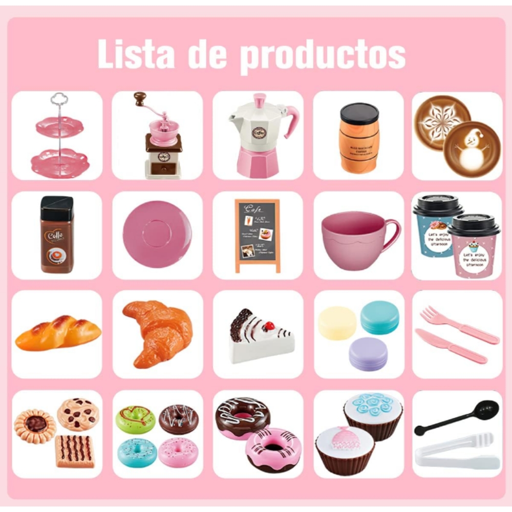 Kit juguete infantil didáctico juego de te cocina para niñas 