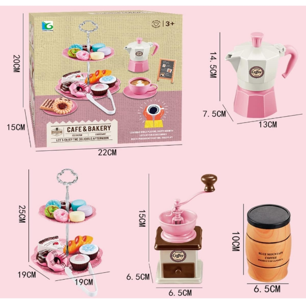 Kit juguete infantil didáctico juego de te cocina para niñas 