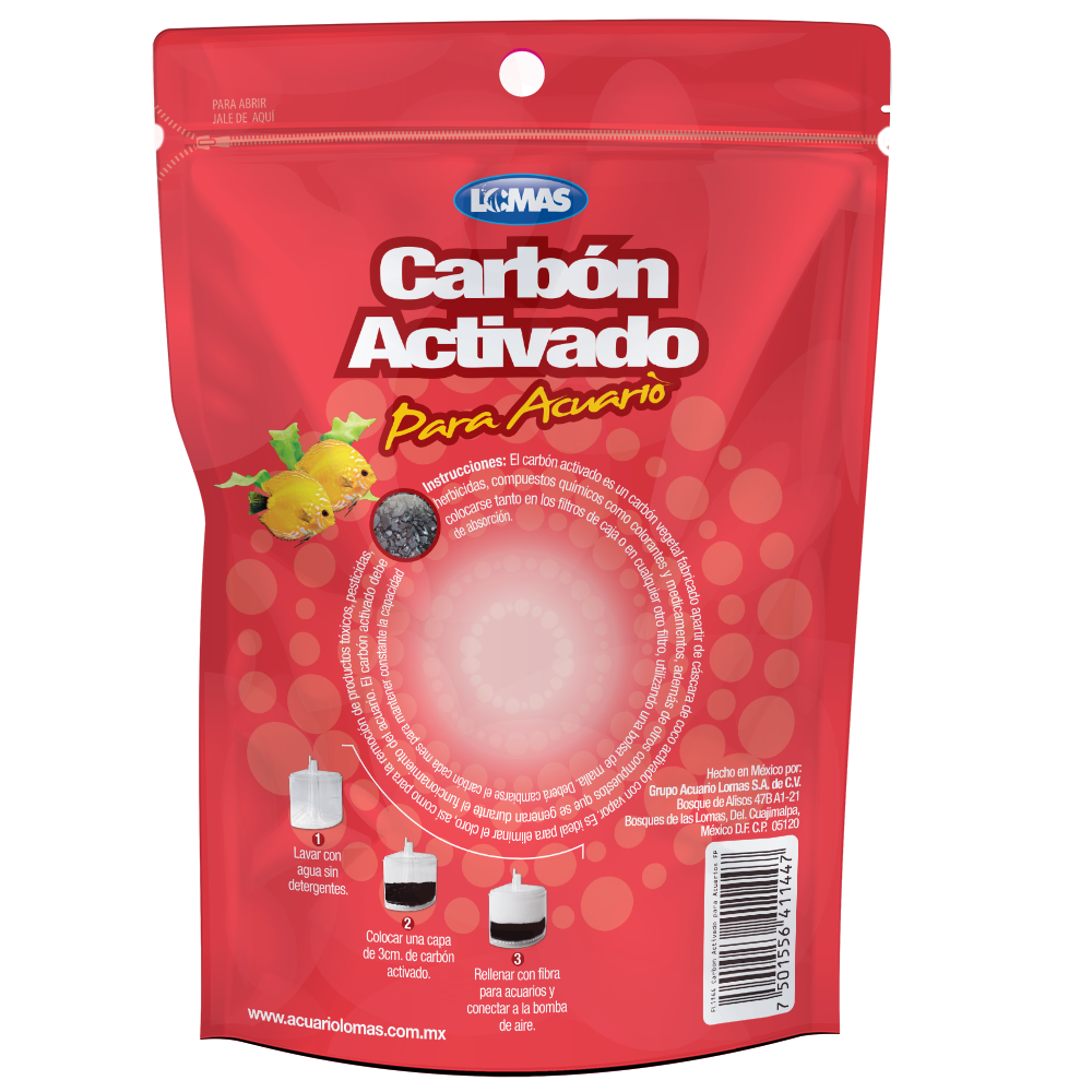 CARBON ACTIVADO PARA ACUARIO 3.52 OZ (100 G)