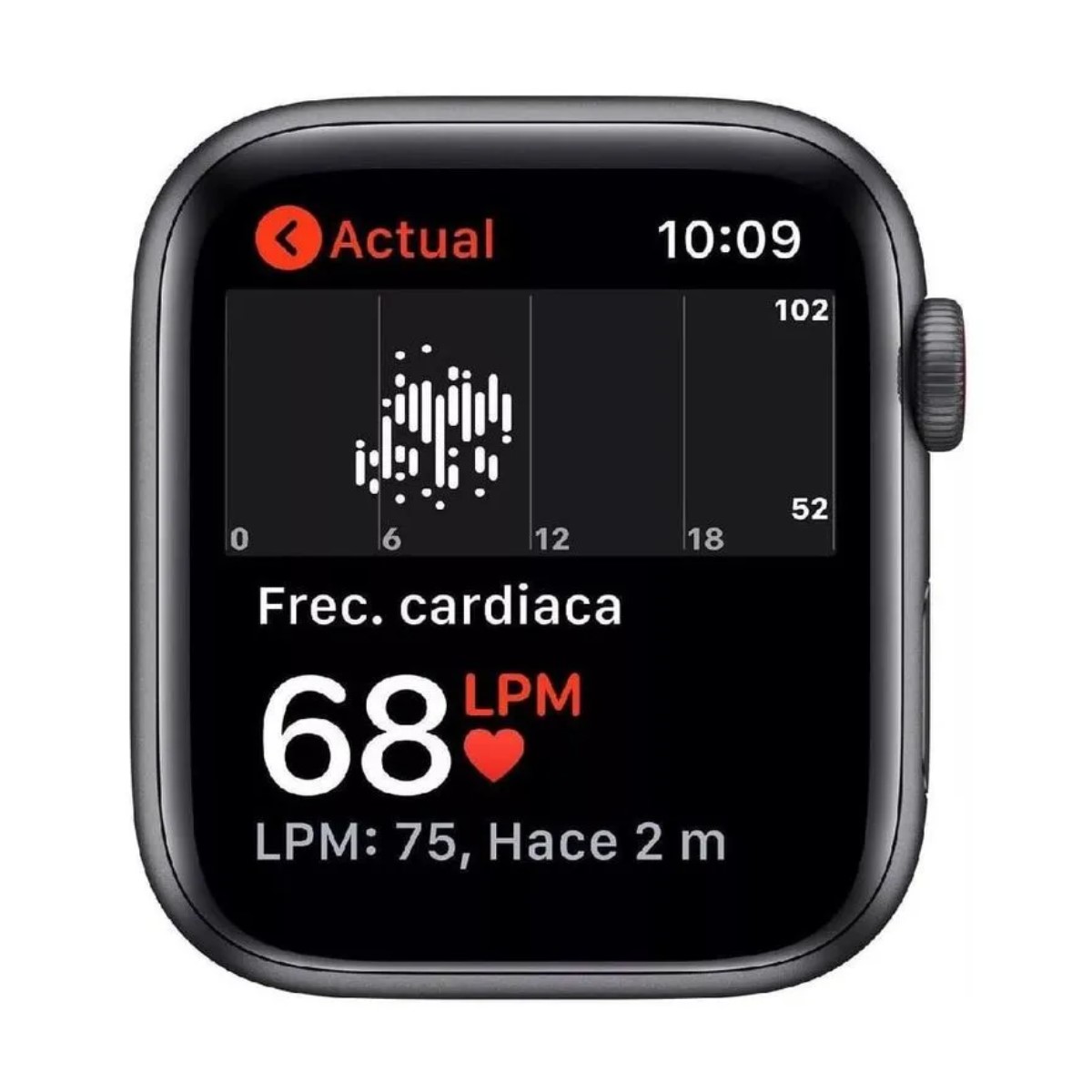 Apple Watch SE 44mm 1a Gen GPS + LTE Caja de Aluminio Sport Band Gris Espacial - Correa Negra 