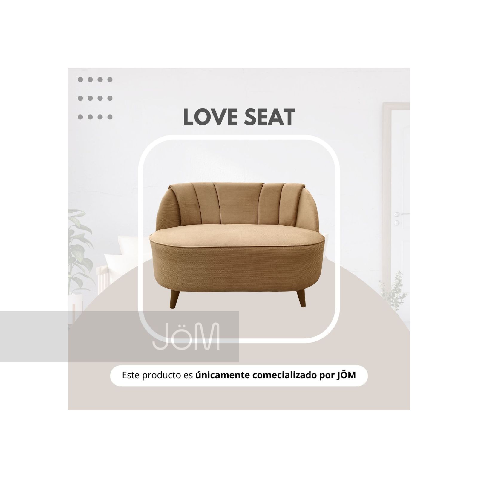 Love Seat Sin Brazos Kisa 