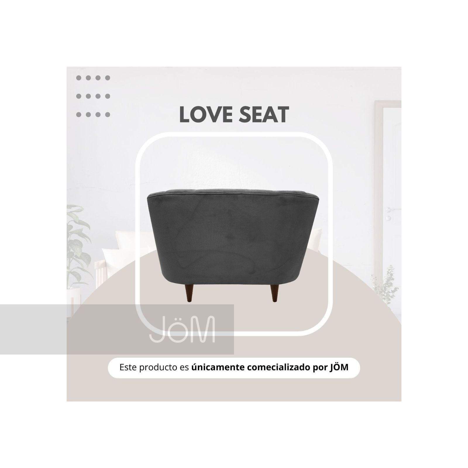 Love Seat Sin Brazos Kisa 