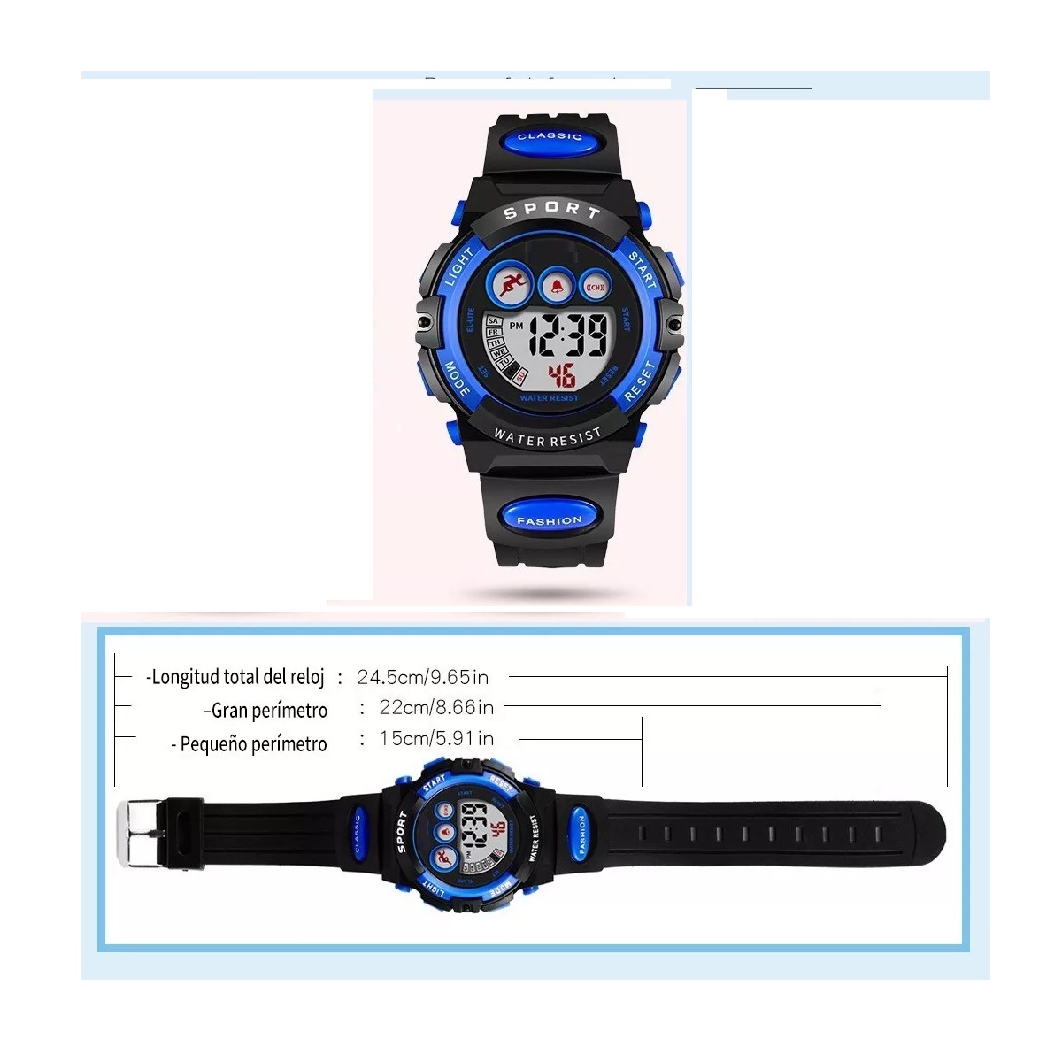 Reloj Electrónico Para Niños Deportes A Prueba De Agua.
