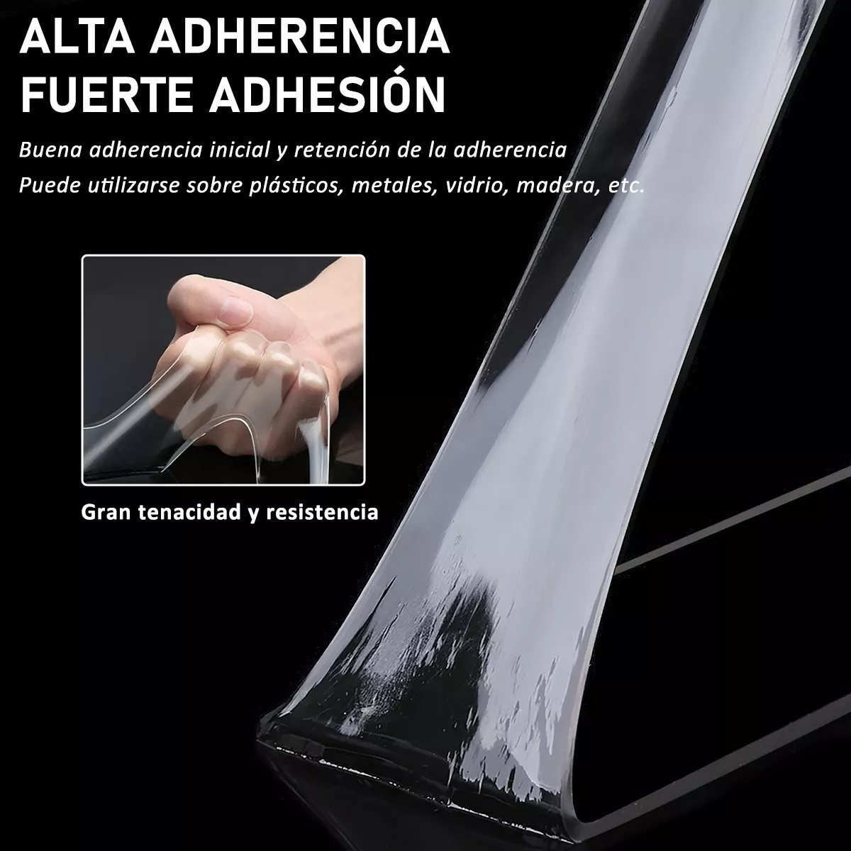 Set 5pcs Cinta Magica Nano Doble Cara Reutilizable 3m*3cm*2mm