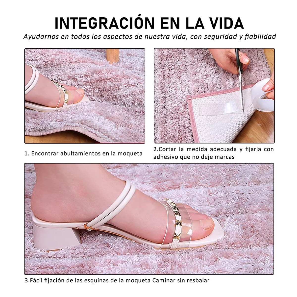 Set 5pcs Cinta Magica Nano Doble Cara Reutilizable 3m*3cm*2mm