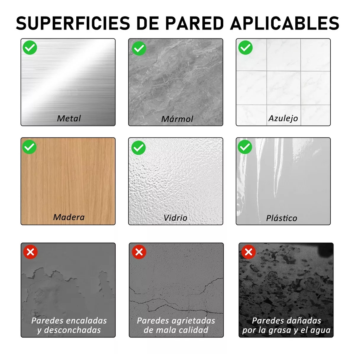 Set 5pcs Cinta Magica Nano Doble Cara Reutilizable 3m*3cm*2mm