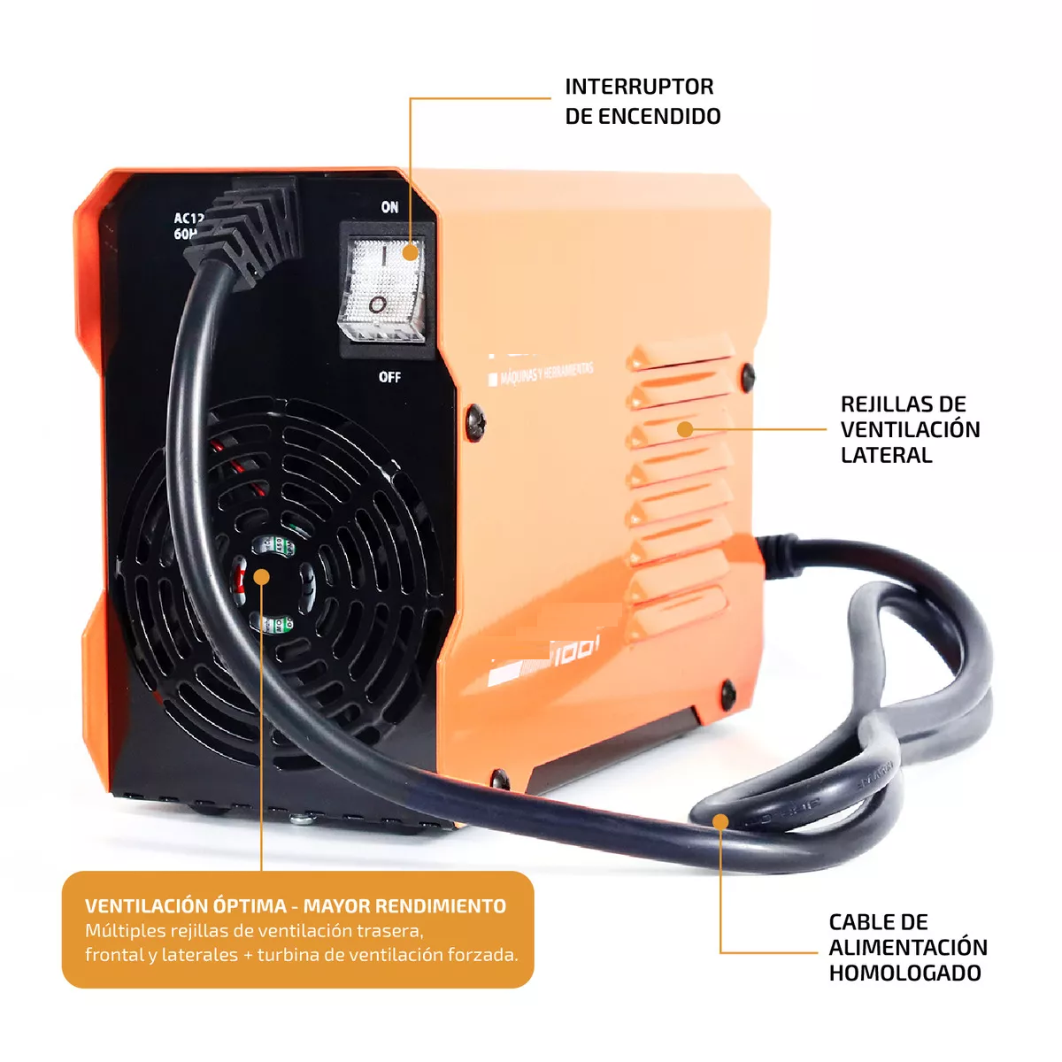 Esmeril De Banco 5 120 W 906 Color Rojo Frecuencia 60 Hz