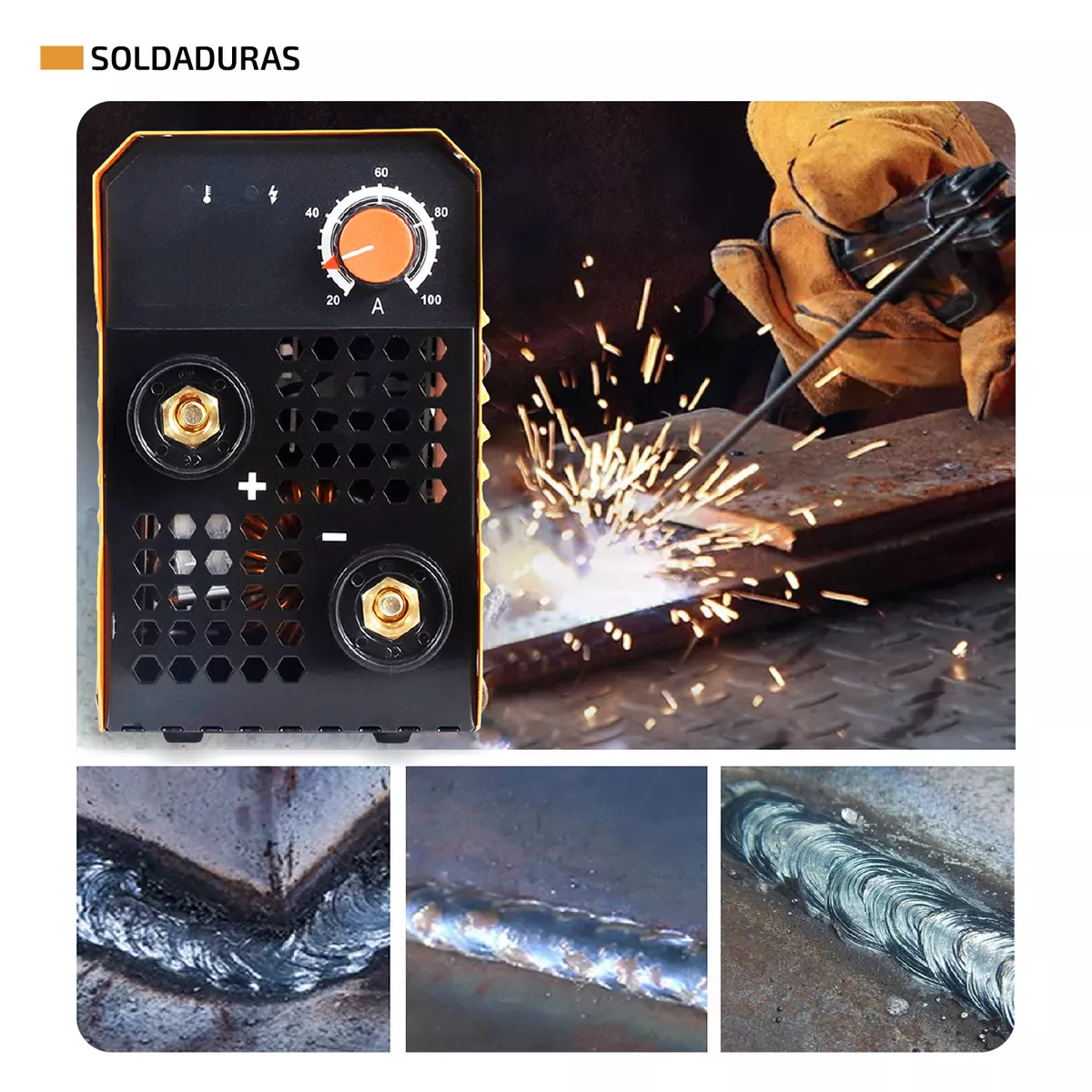 Soldadora Inversora Portátilr 100 60Hz - Soldadora Inverter Máquina para Soldar