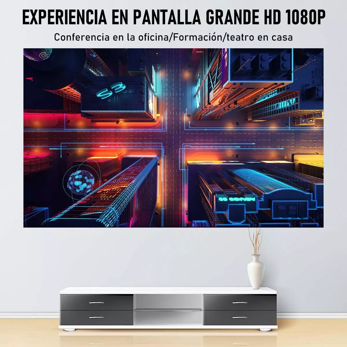 Pantalla De Proyeccion Cortina Metálica Anti-luz