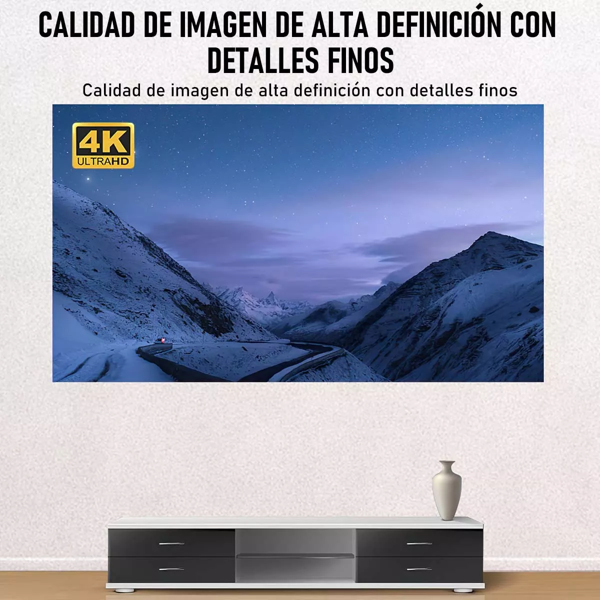 Pantalla De Proyeccion Cortina Metálica Anti-luz