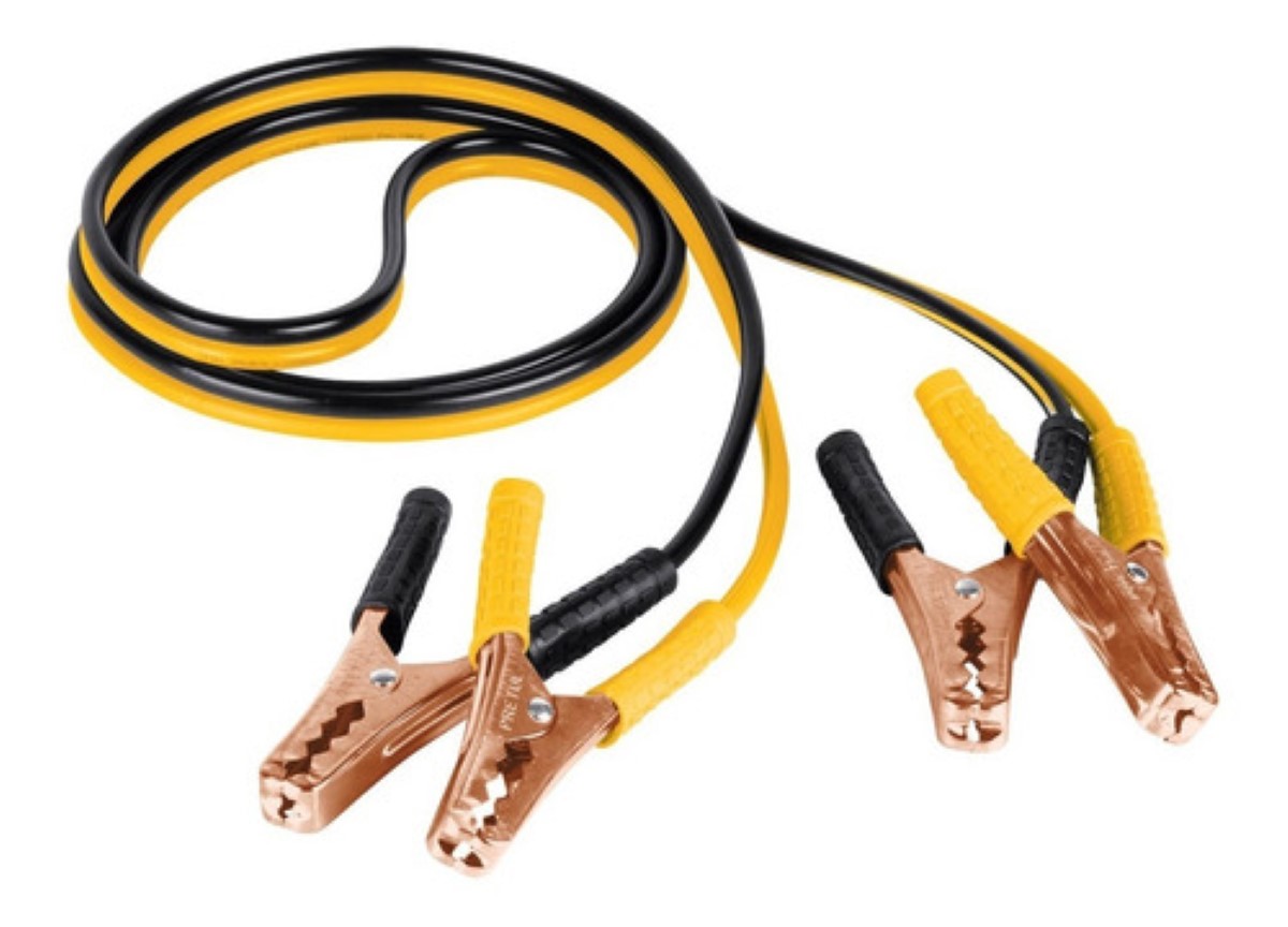Juego De Cables Para Pasar Corriente Cal 10 2.5 Mt 125 Amp amarillo/Negro