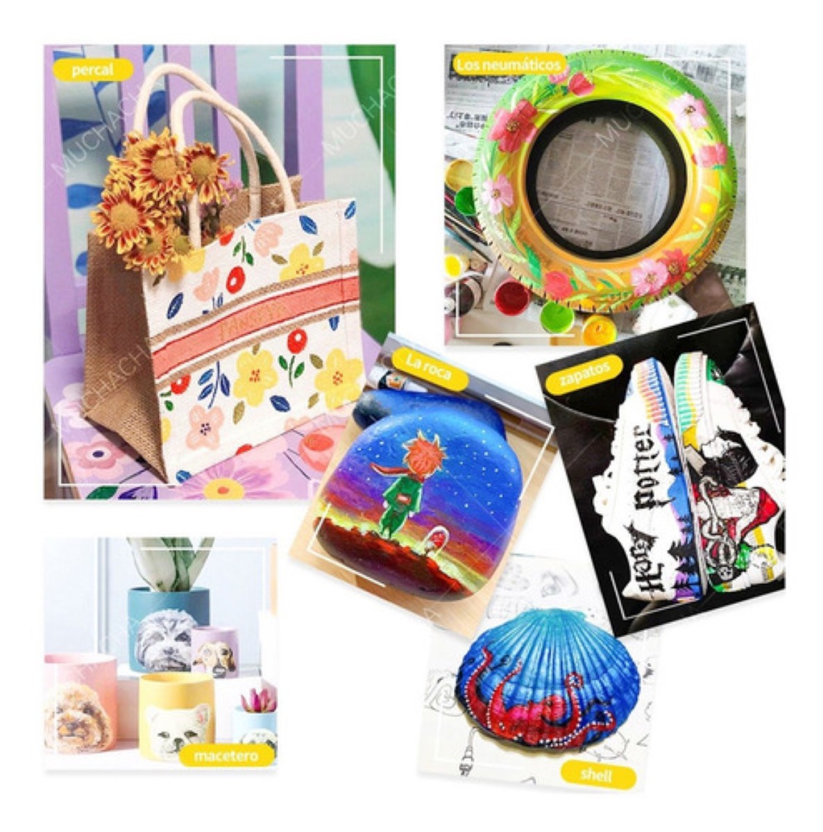 Set De Pinturas Al Oleo 24 Colores Con Caballete Y Pinceles