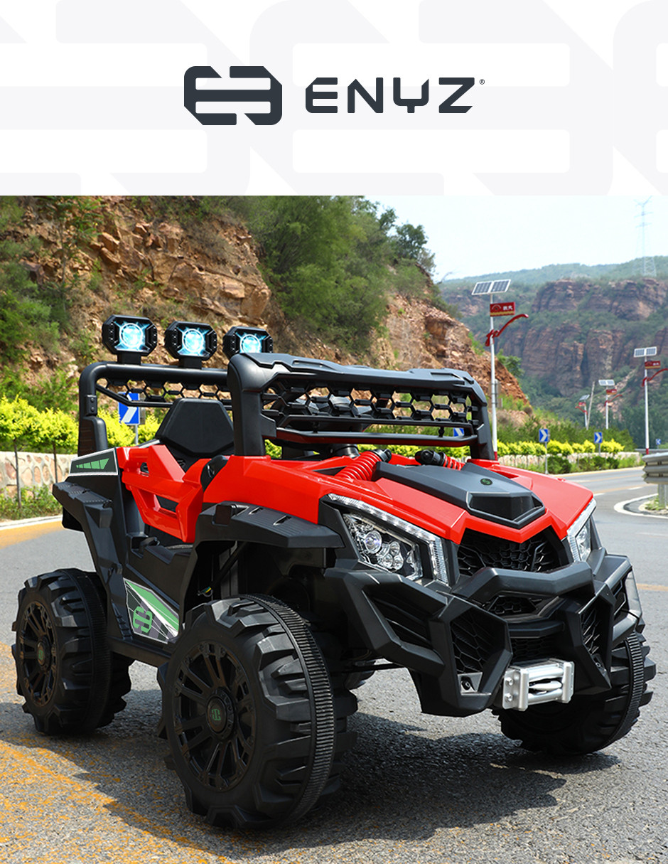Montable eléctrico Camioneta Razer Jeep con control remoto asientos de piel bluetooth bocinas Edades Infantil 2 a 5 años Eniz
