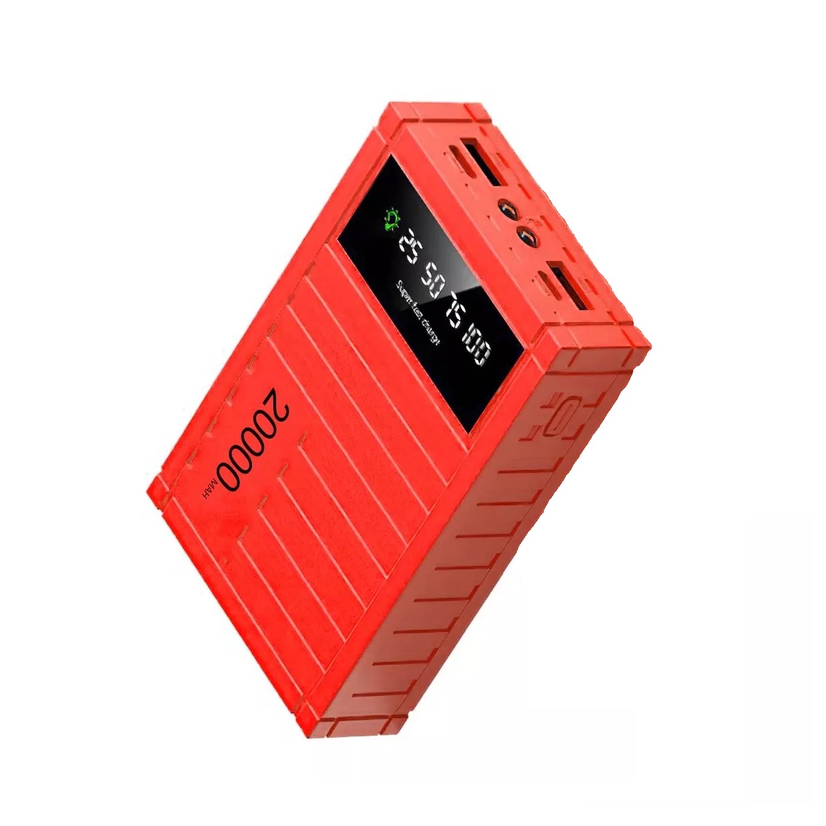 Power Bank Pila Baterias Para Celular Portatil 20000mah Rojo