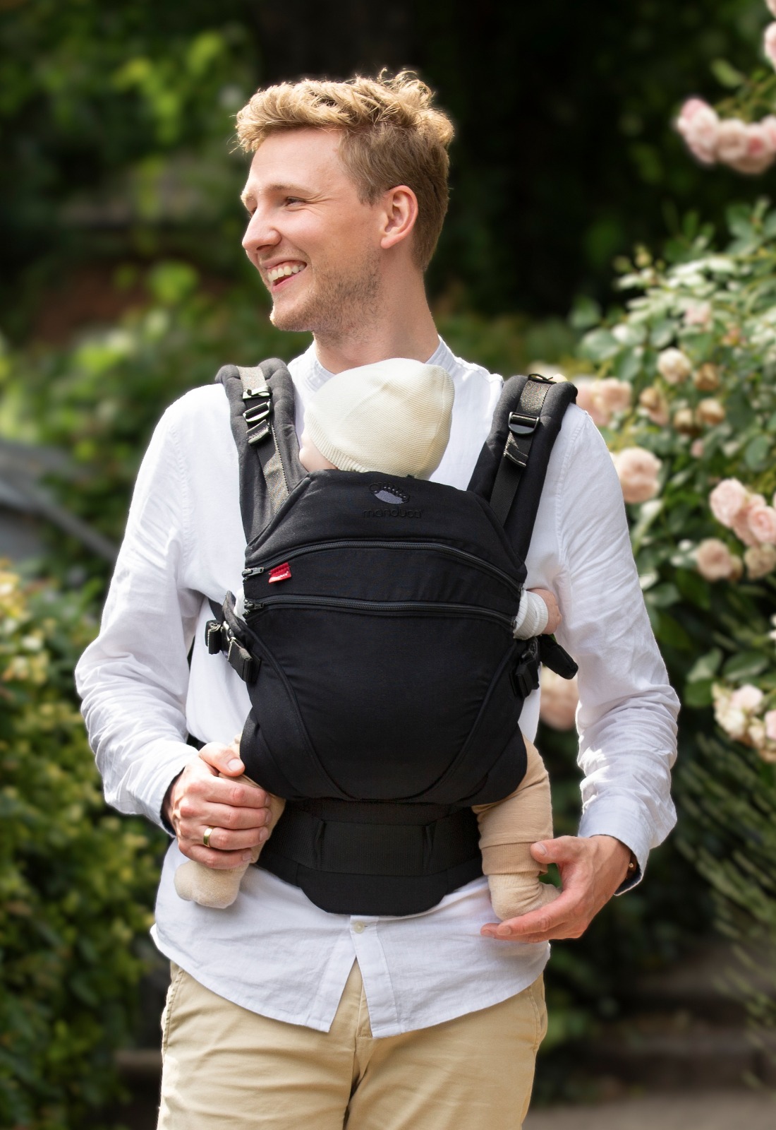 Manduca XT Monochrome Obsidian Mochila Cangurera Ergonómica portabebés Evolutiva