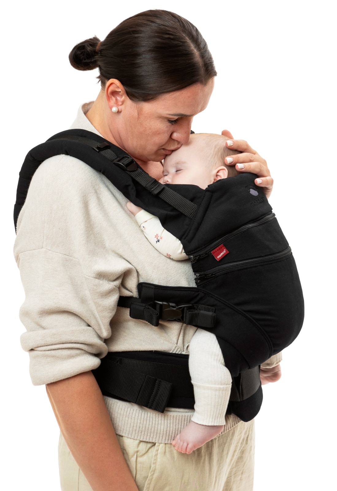 Manduca XT Monochrome Obsidian Mochila Cangurera Ergonómica portabebés Evolutiva