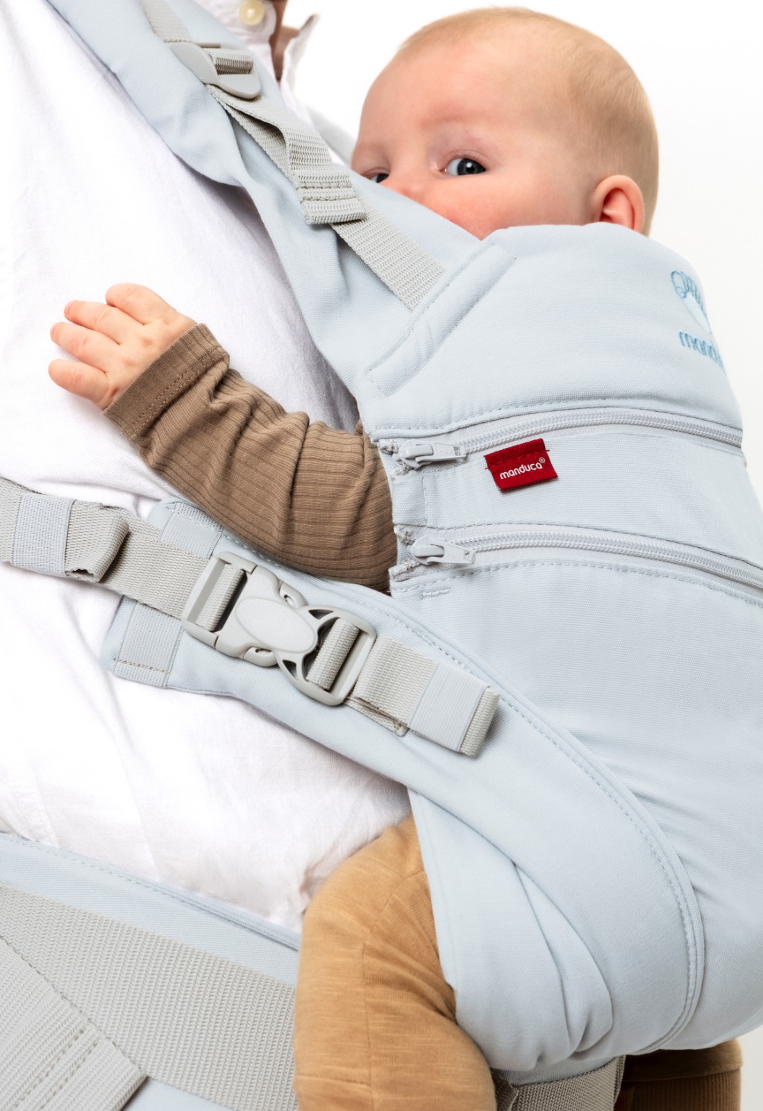 Manduca XT Monochrome Arctic Mochila Cangurera Ergonómica portabebés Evolutiva
