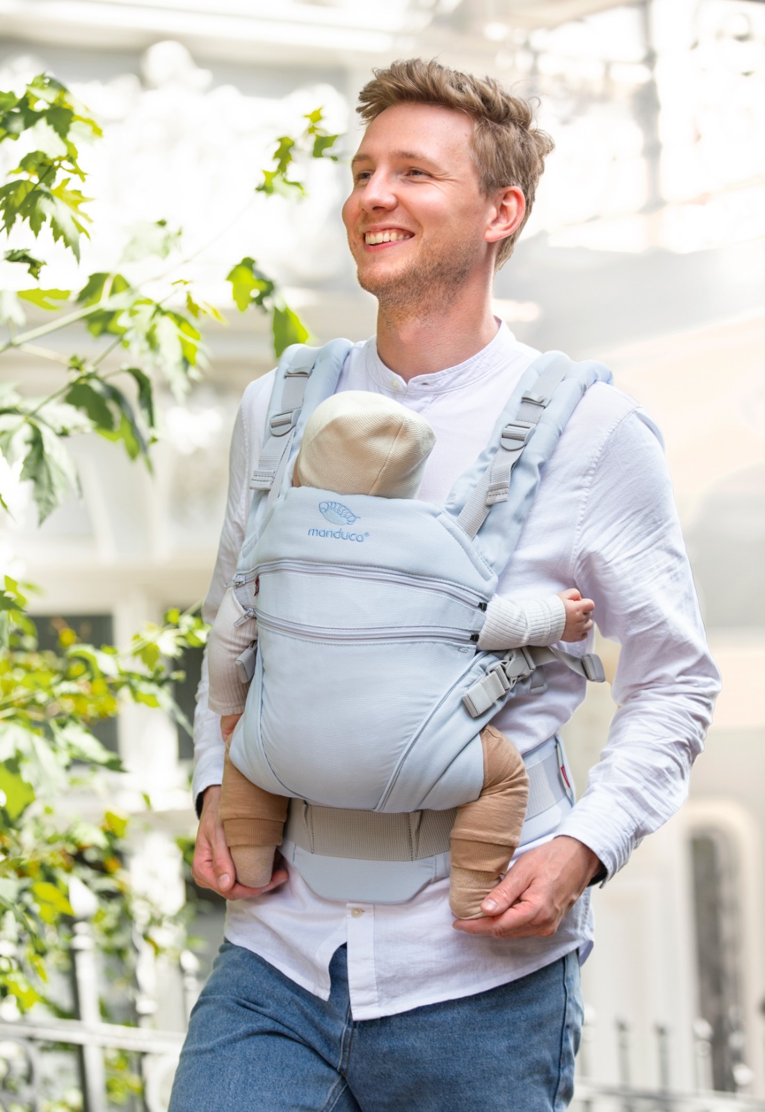 Manduca XT Monochrome Arctic Mochila Cangurera Ergonómica portabebés Evolutiva