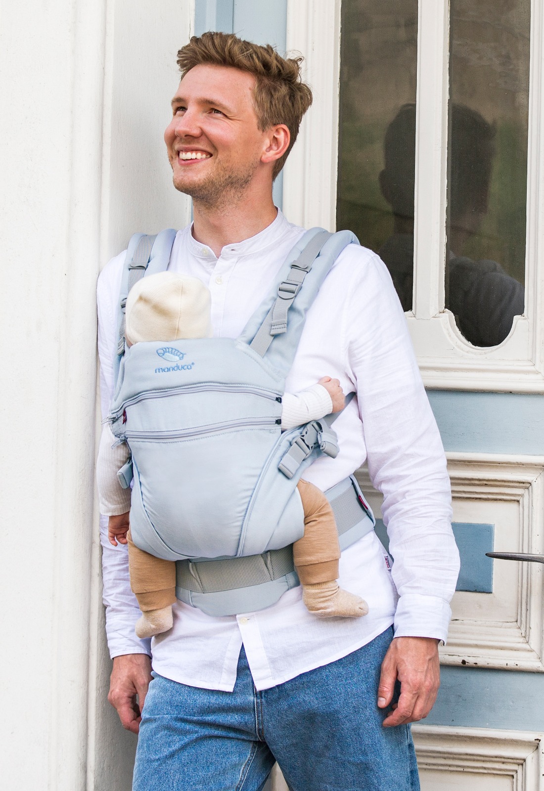 Manduca XT Monochrome Arctic Mochila Cangurera Ergonómica portabebés Evolutiva