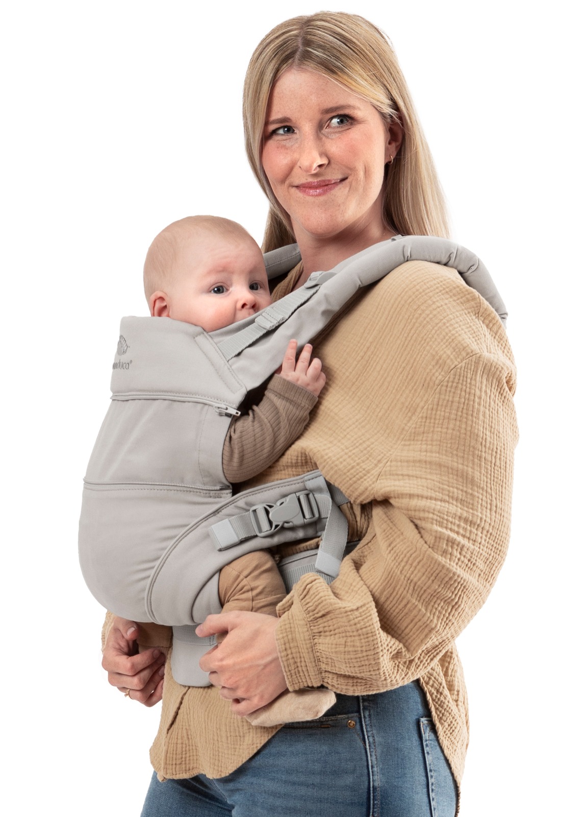 Manduca XT Monochrome Cloud Mochila Cangurera Ergonómica portabebés Evolutiva