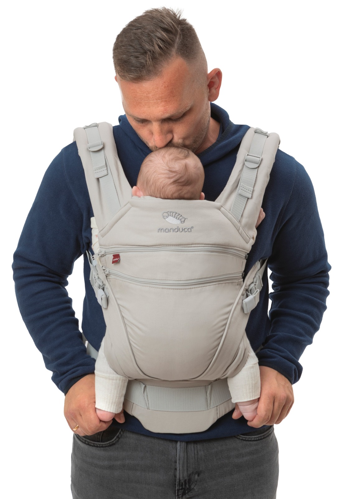 Manduca XT Monochrome Cloud Mochila Cangurera Ergonómica portabebés Evolutiva