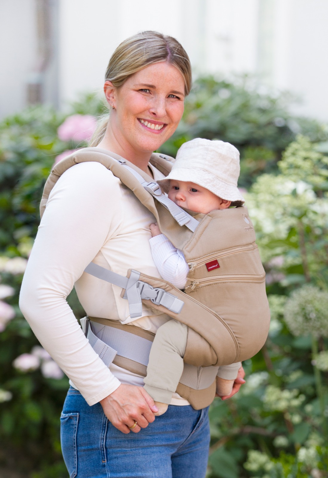 Manduca XT Monochrome Nougat Mochila Cangurera Ergonómica portabebés Evolutiva