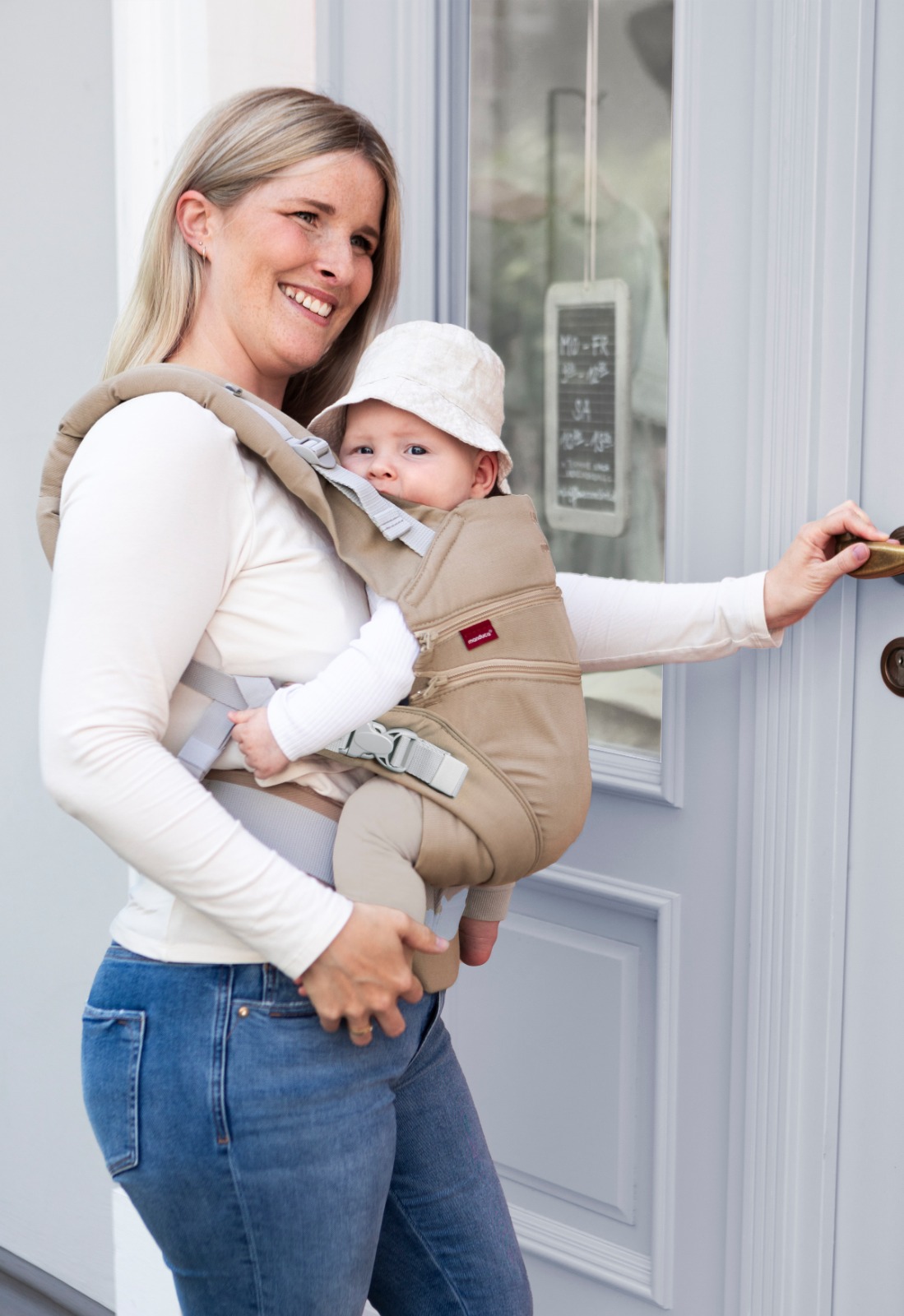 Manduca XT Monochrome Nougat Mochila Cangurera Ergonómica portabebés Evolutiva